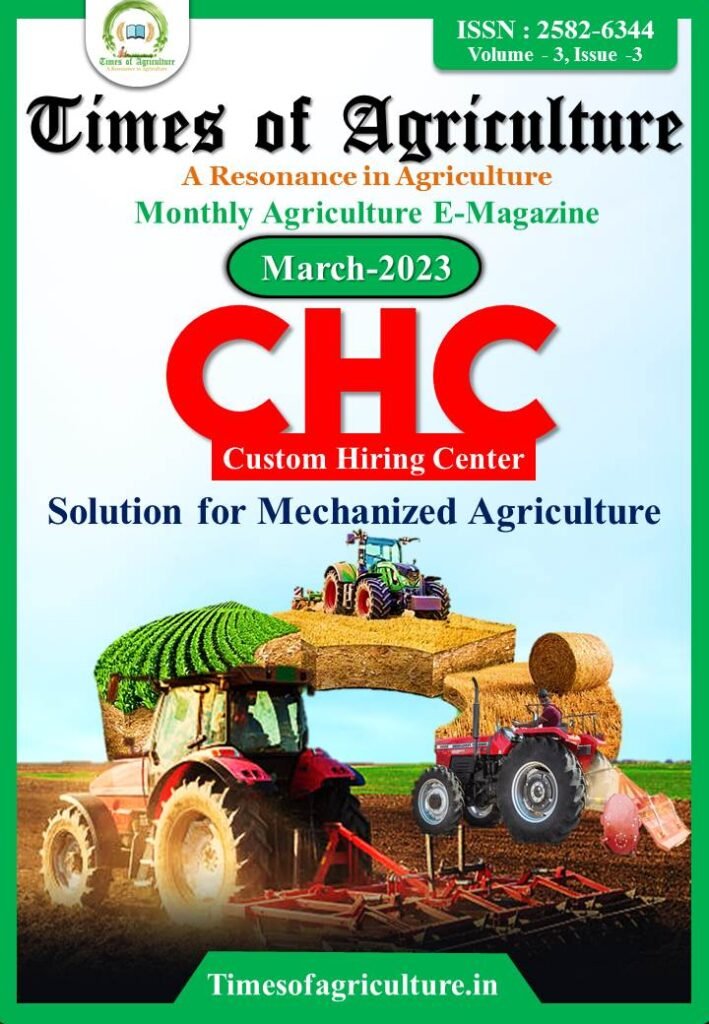 CHC, march issue times of agriculture magazine, custom hiring center