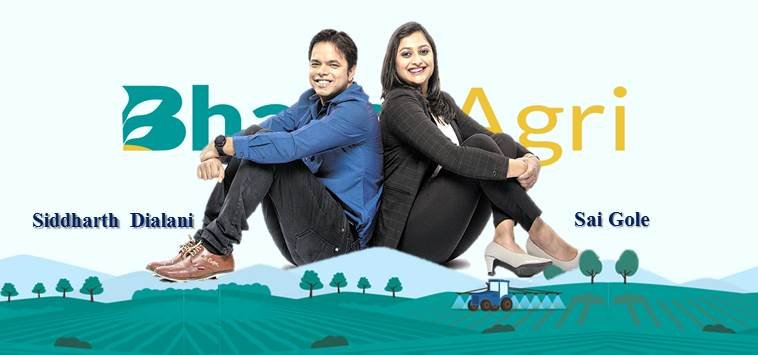 Bharat Agri founder Sai Gole and Siddharth Dialani