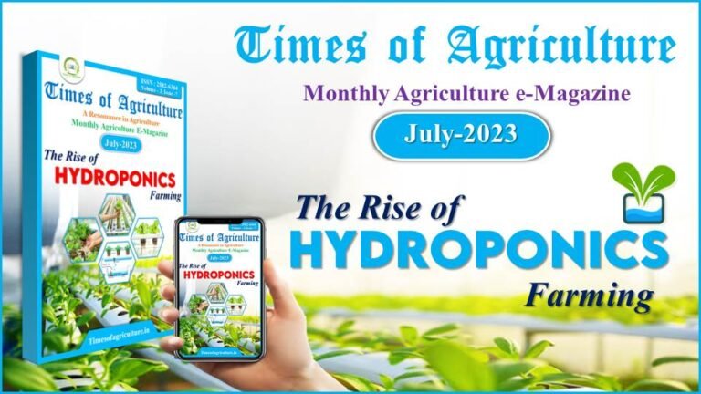 Hydroponics Farming July issue Times of Agriculture Magazine
