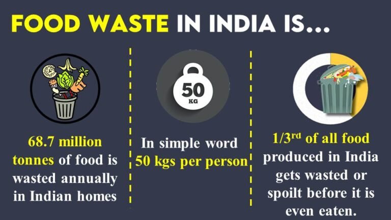 essay on food wastage in india