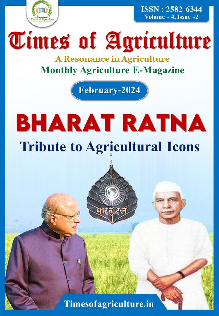 agriculture magazine- bharat ratna in agriculture - ms swaminathan & chaudhary charan singh