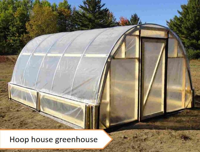 Hoop house greenhouse 