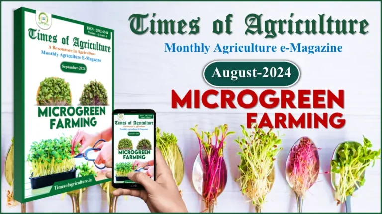 September Issue -Times of Agriculture Magazine (Microgreen Farming)