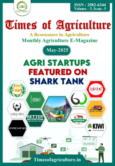 May - Times of Agriculture Magazine , Agri Startup on Shark tank