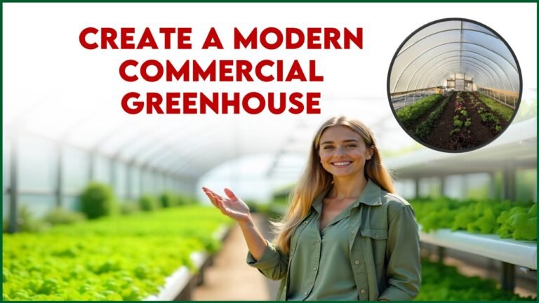 Create Modern Commercial Greenhouse Agriculture