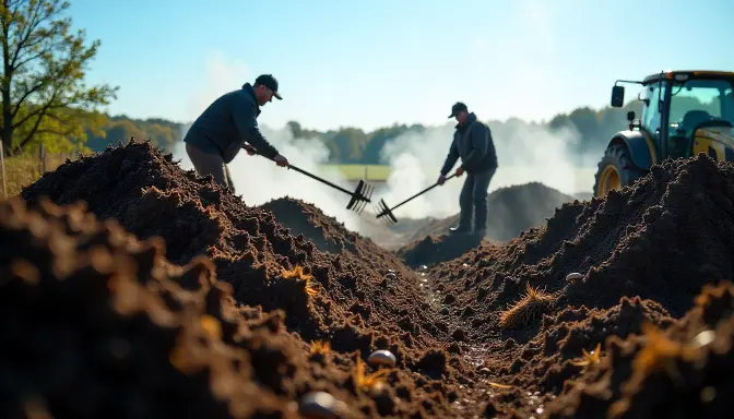 compost preparation for button mushroom 